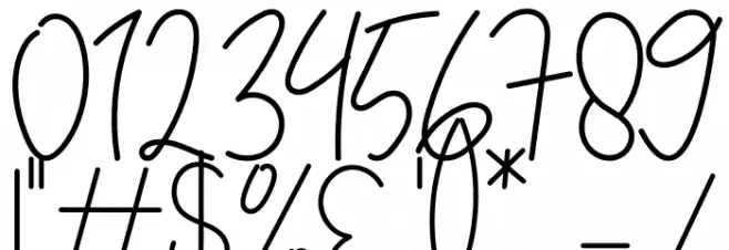 Felicia Signature Script Font OTHER CHARS
