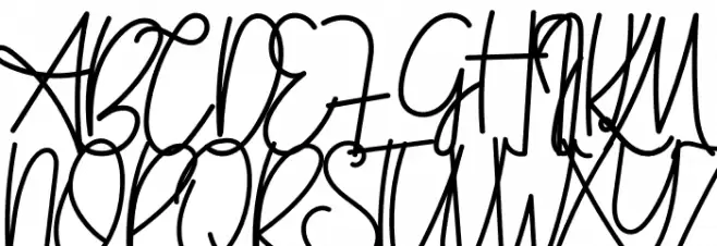 Felicia Signature Script Polices MAJUSCULES