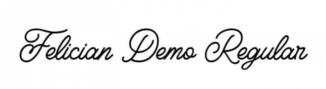 Felician Demo Regular  Frei Schriftart Herunterladen
