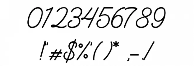 Felician Demo Regular Font OTHER CHARS