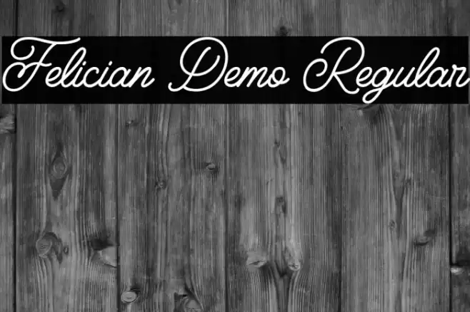 Felician Demo Regular Font examples
