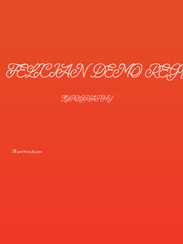 Felician Demo Regular Poster