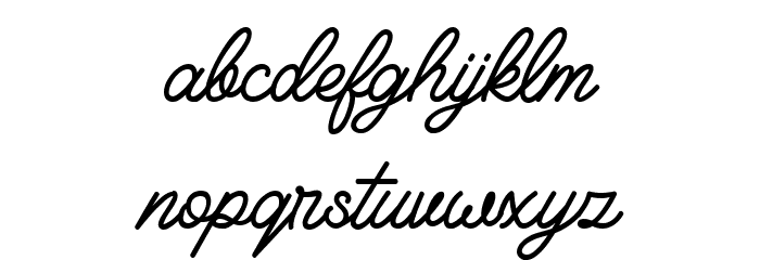 Felician Demo Regular Font LOWERCASE