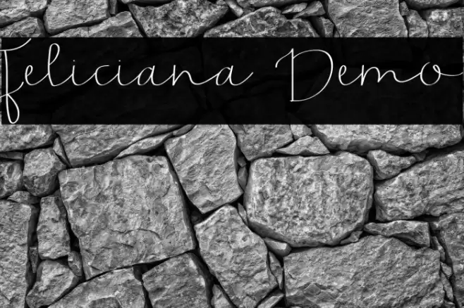 Feliciana Demo Font examples