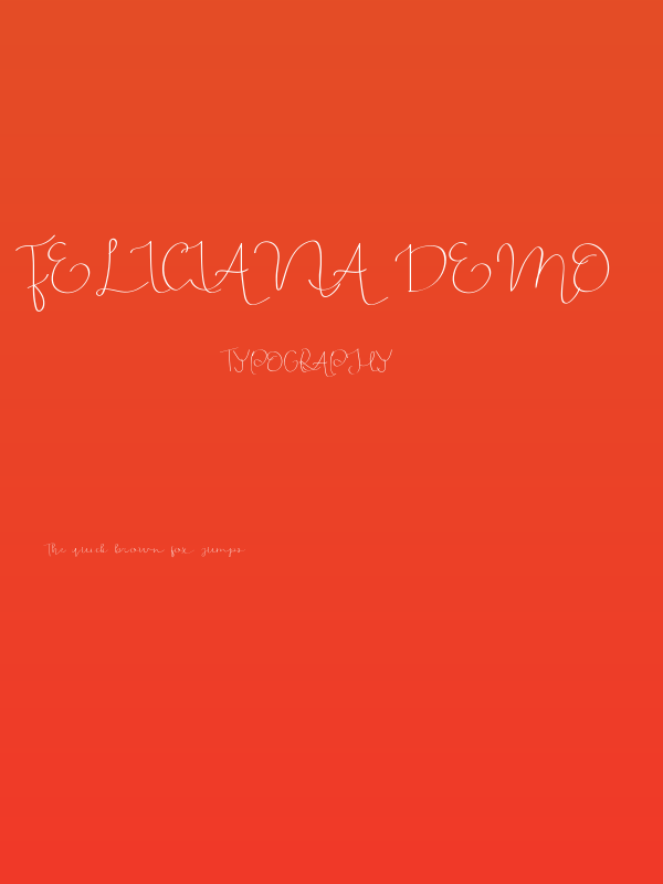 Feliciana Demo Poster