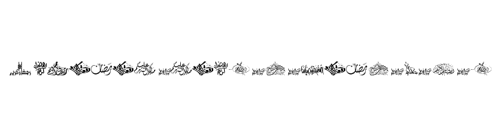 Felicitation Arabic_Ramadan Font
