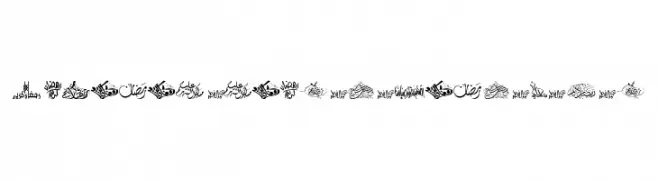 Felicitation Arabic_Ramadan  Frei Schriftart Herunterladen
