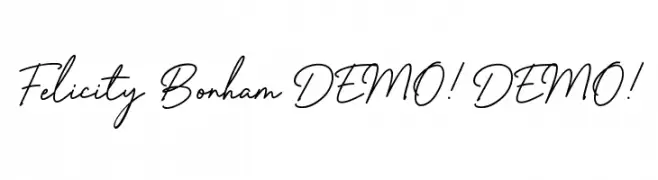 Felicity Bonham DEMO! DEMO!  baixar fontes gratis