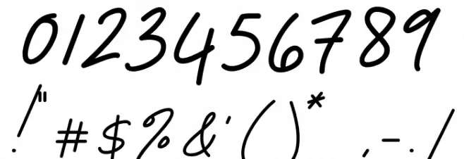 Felicity Bonham DEMO! DEMO! Caratteri ALTRI CARATTERI