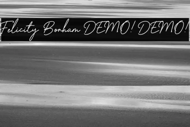 Felicity Bonham DEMO! DEMO! Caratteri examples