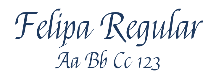 Felipa Regular Font Preview