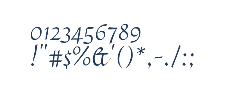 Felipa Regular خط محارف أخرى