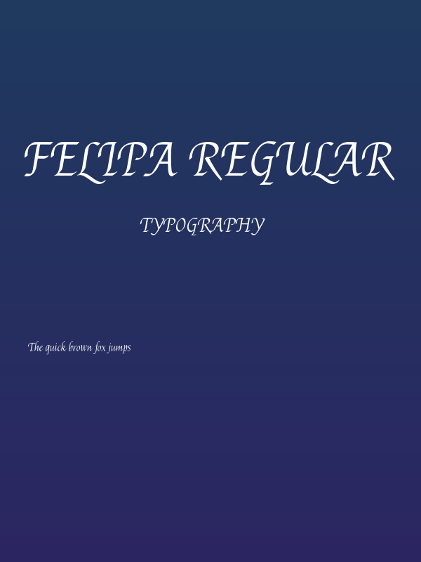 Felipa Regular Poster