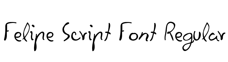 Felipe Script Font Regular  font caratteri gratis