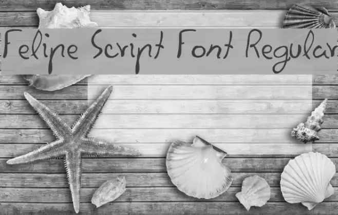 Felipe Script Font Regular Font examples