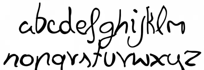 Felipe Script Font Regular फ़ॉन्ट लोअरकेस