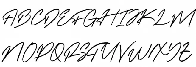 FelishaRoselandDemo フォント 大文字