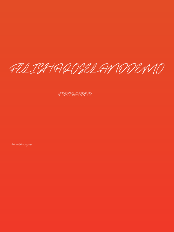 FelishaRoselandDemo Poster