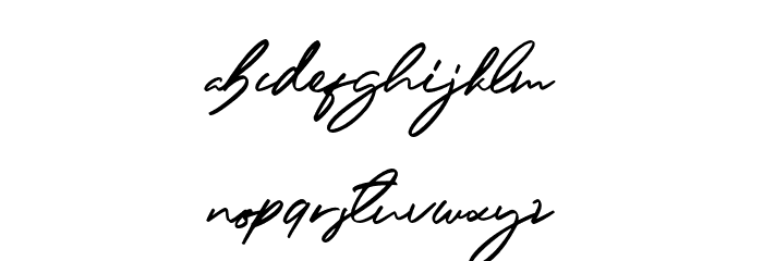 FelishaRoselandDemo Font LOWERCASE