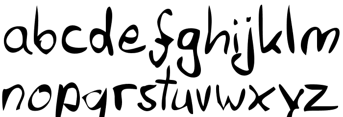 Felix Hand Font LOWERCASE