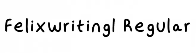 Felixwriting1 Regular  Frei Schriftart Herunterladen