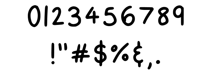 Felixwriting1 Regular Font OTHER CHARS