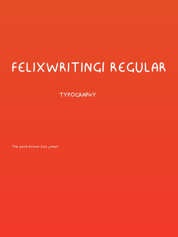 Felixwriting1 Regular Poster