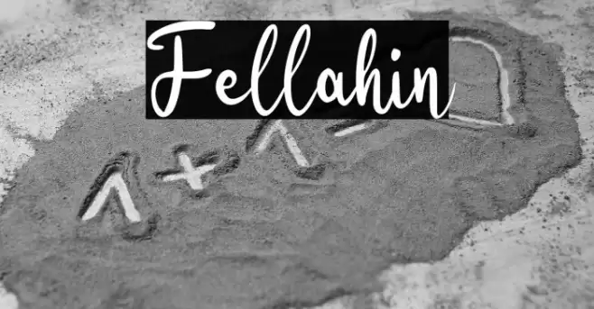 Fellahin Font examples