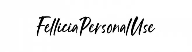 Fellicia Personal Use  Frei Schriftart Herunterladen
