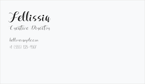 Fellissia Business Card