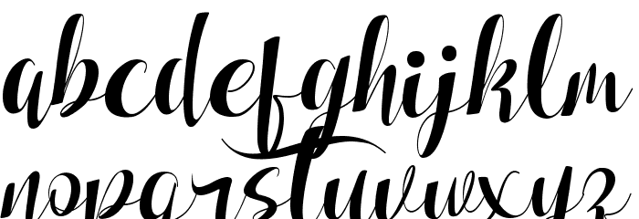 Fellissia Font LOWERCASE