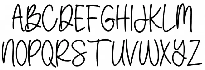 Fellycia フォント 大文字