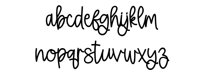 Fellycia Font LOWERCASE
