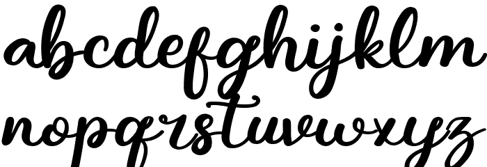 Felmay Script Font LOWERCASE
