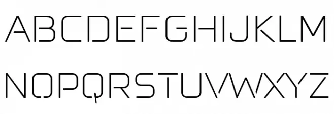 Felona st Extra Light 字体 大写