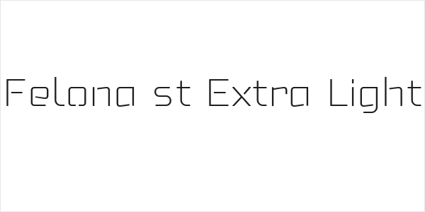 Felona st Extra Light Logo