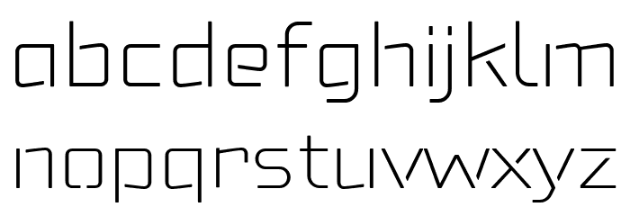 Felona st Extra Light Font LOWERCASE