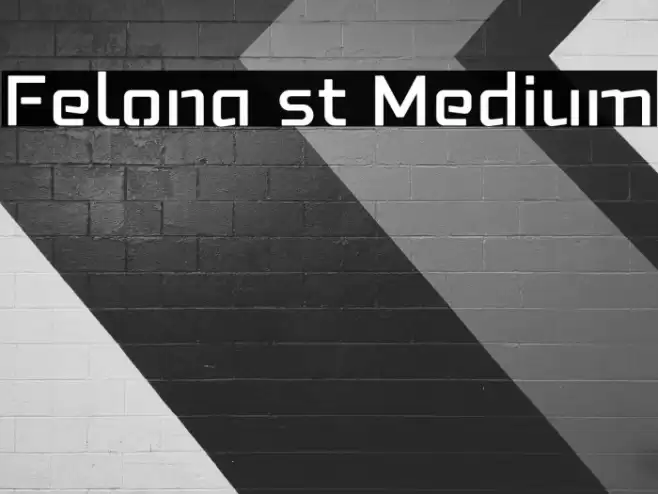 Felona st Medium Font examples