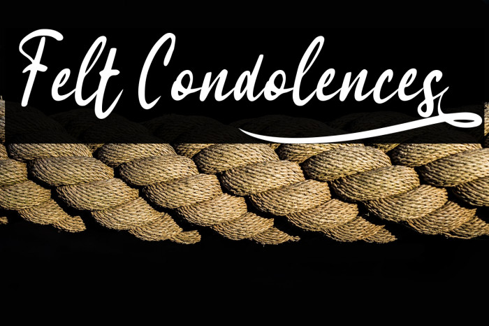 Felt Condolences_ Example 1