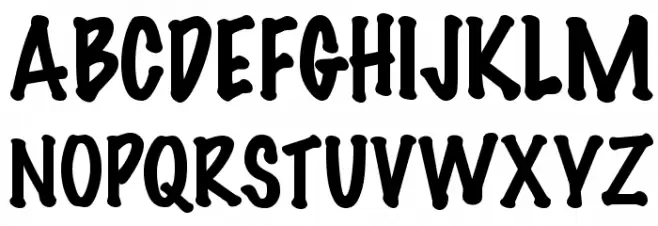 Felt Regular Schriftart Groß