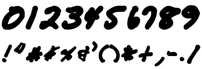 FeltCrappyDan Font OTHER CHARS