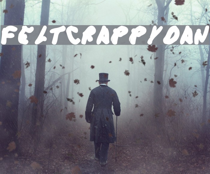 FeltCrappyDan Font examples