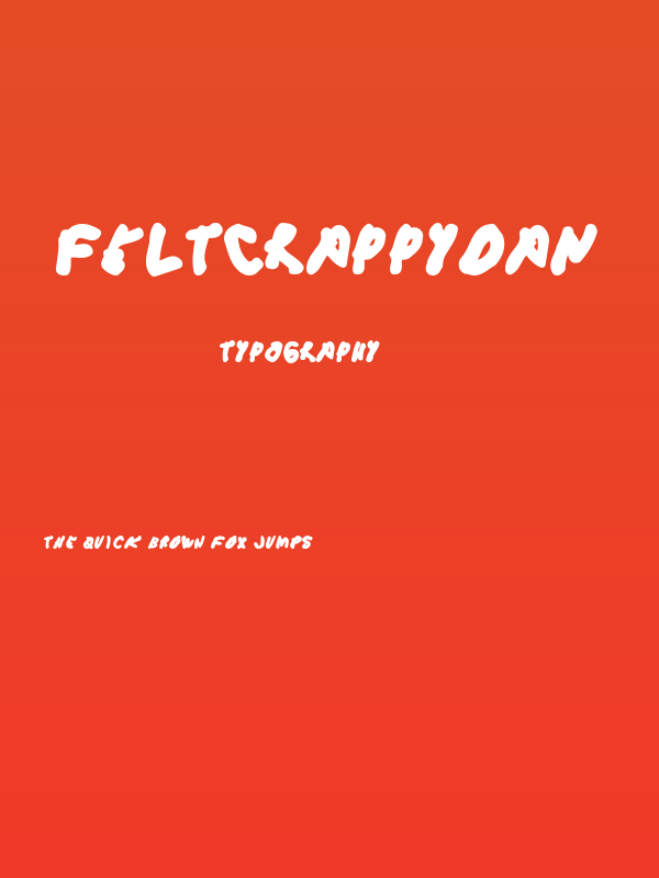 FeltCrappyDan Poster