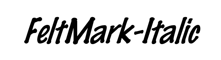 FeltMark-Italic  免费字体下载
