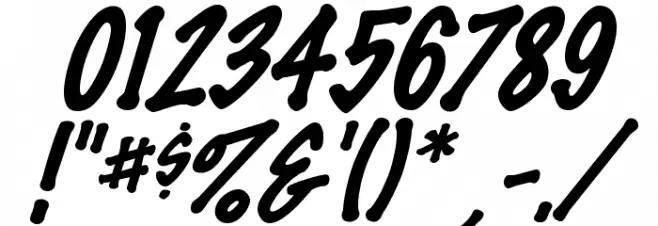 FeltMark-Italic Font Alte caractere