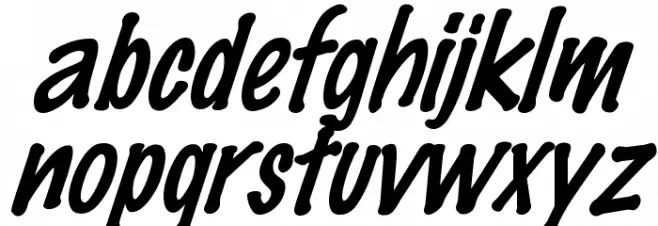 FeltMark-Italic फ़ॉन्ट लोअरकेस