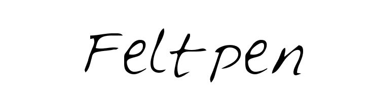 Feltpen  font caratteri gratis