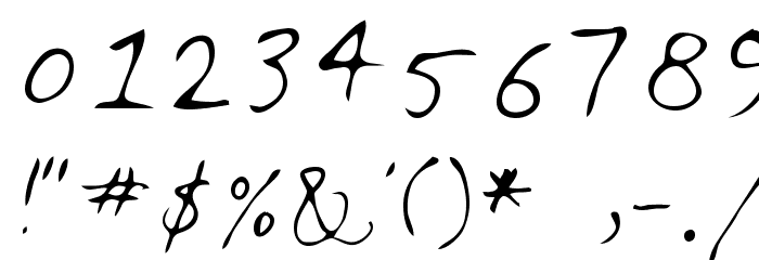 Feltpen Font OTHER CHARS