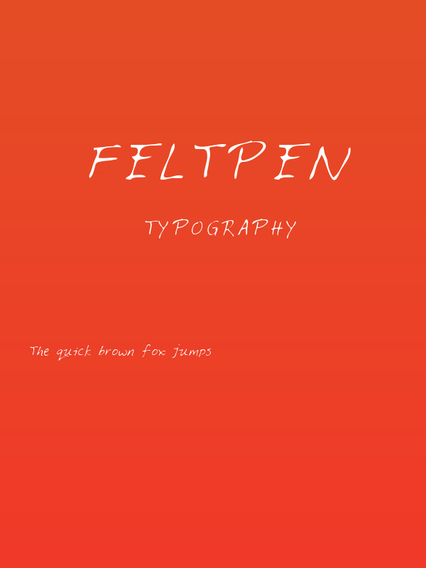 Feltpen Poster