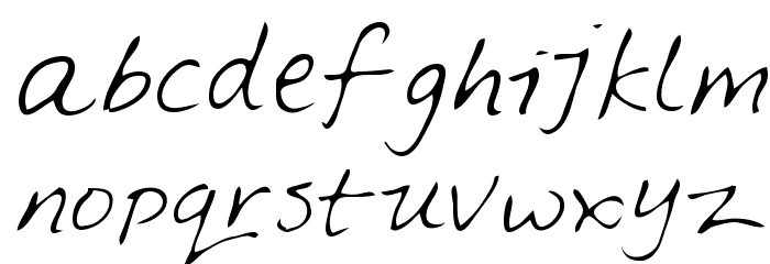 Feltpen Font LOWERCASE
